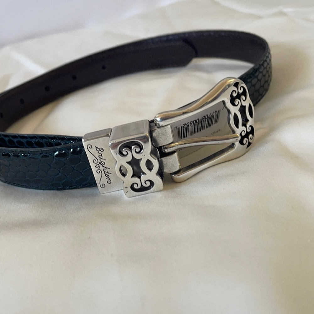 Brighton women’s patent leather belt